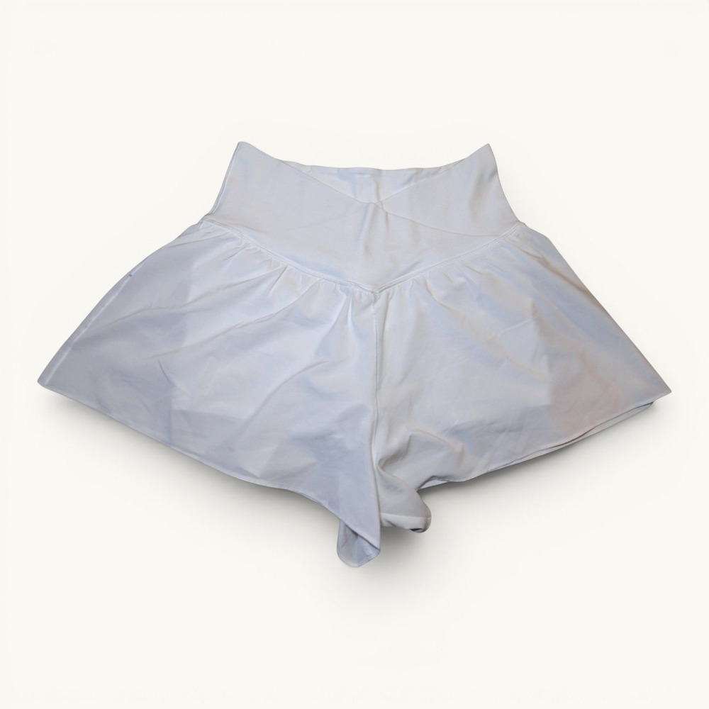 Aerie Real Me Crossover Flowy Shorts White M